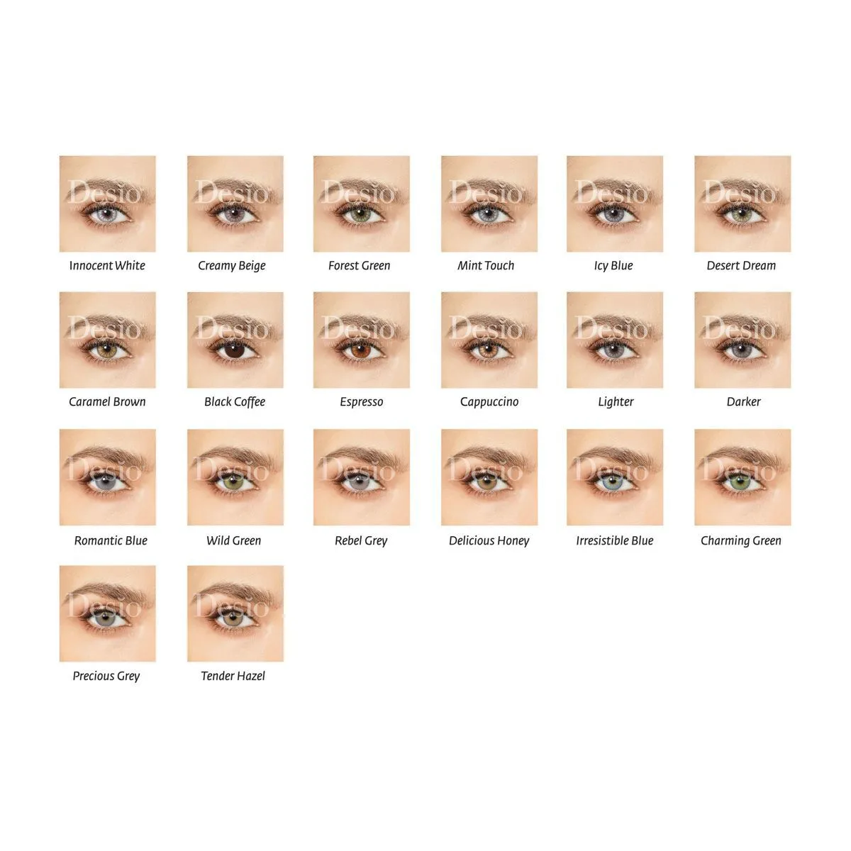 Desio Sensual Beauty Lenses Έγχρωμοι Μυωπίας Τριμηνιαίοι 2τμχ